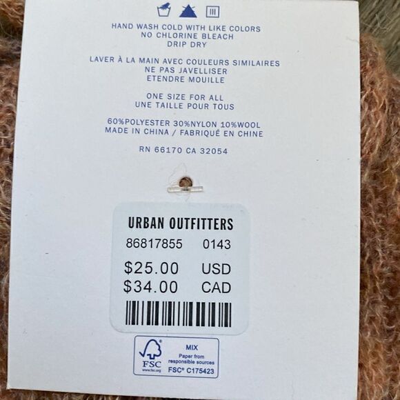 Urban Outfitters Balletcore Lace-Up Ribbed Tie Leg Warmer Mauve Pink - Picture 4 of 4